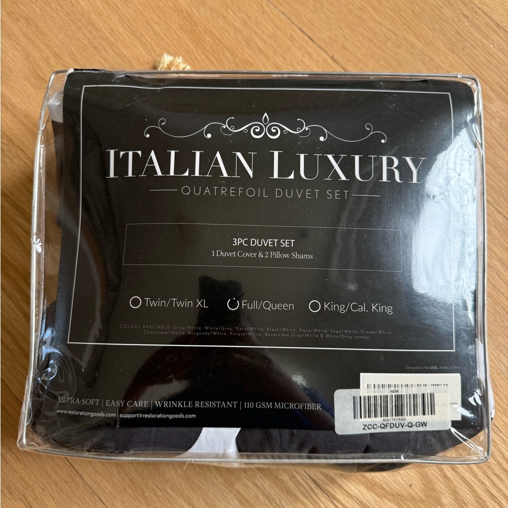 Black Duvet Cover Set